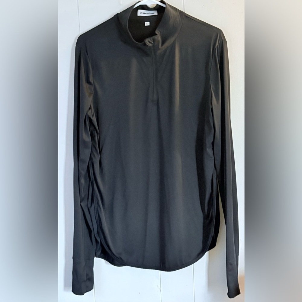 Women’s UV Sun Protection swim Long Sleeve 1/4 Zip Pullover Size L
